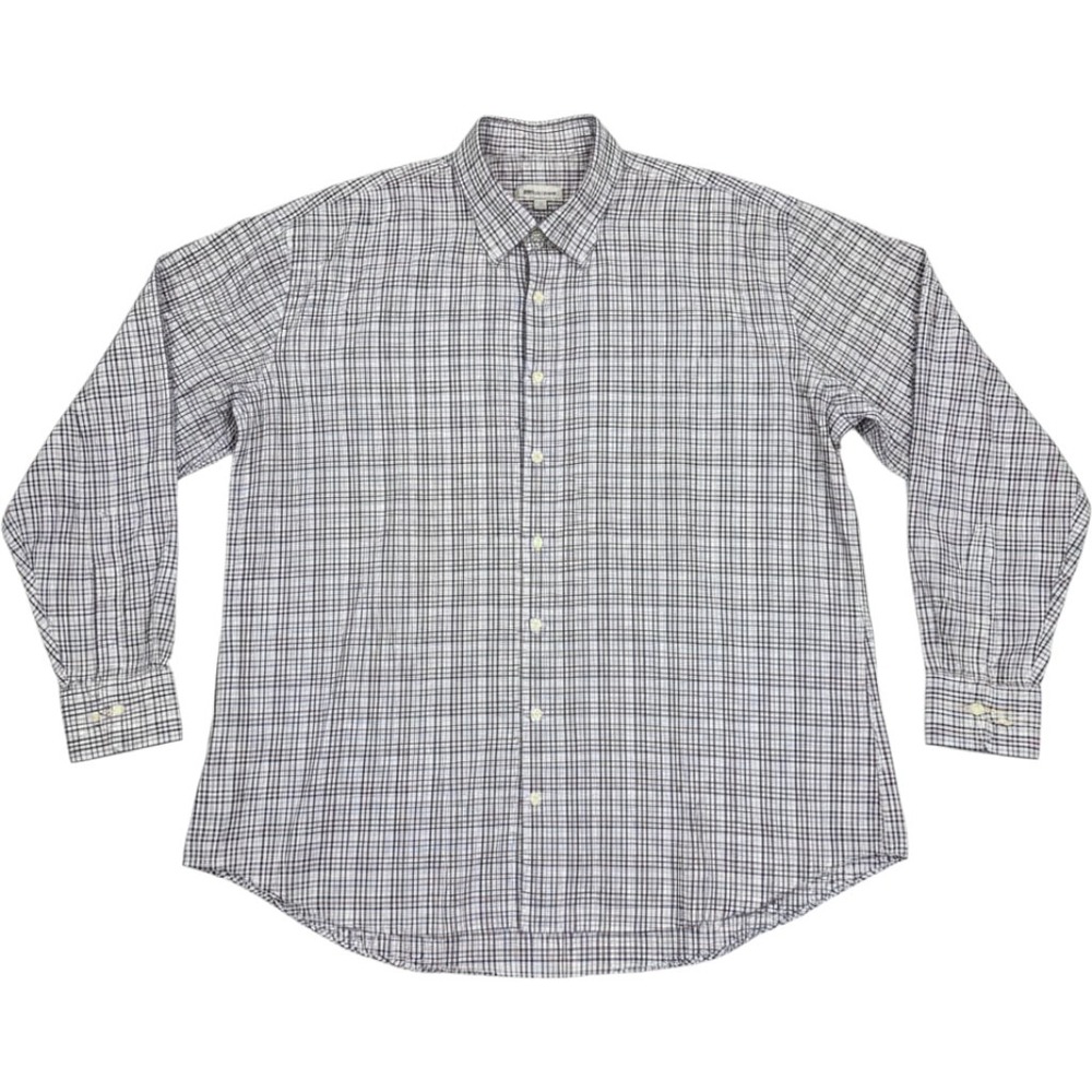 Peter Millar Mens XXL Button Down Shirt Multi Color Check Plaid Long Sleeve